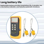 Dual-channel Temperature Clamp Contact Industrial Thermometer – Shockproof