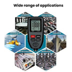 R&D INSTRUMENTS TC-100 High-Precision Coating Thickness Gauge Automotive Paint Film Thickness Tester, TC-100 – Wear-resistant, Magnetic