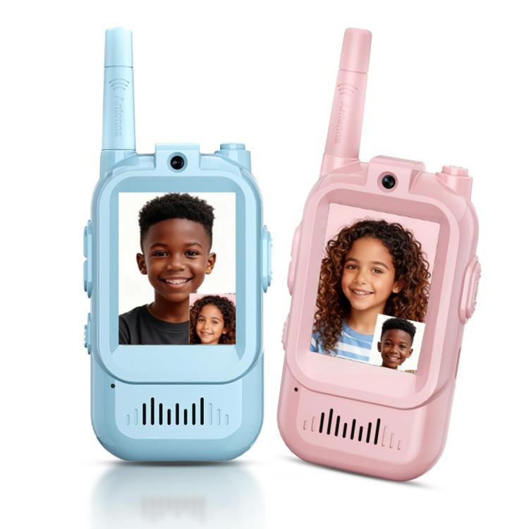 Children Wireless Video Phone Walkie-Talkie Pink+Blue