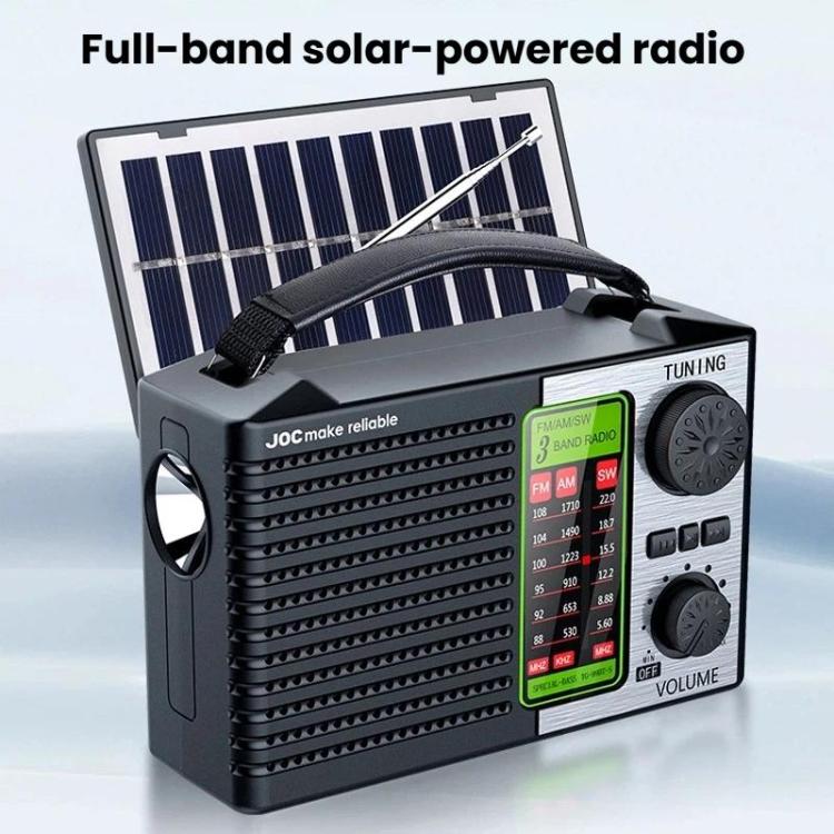 JOC TG-099BT-S Full-Band Solar Radio With Flashlight Portable Bluetooth Radio, JOC TG-099BT-S – Bluetooth