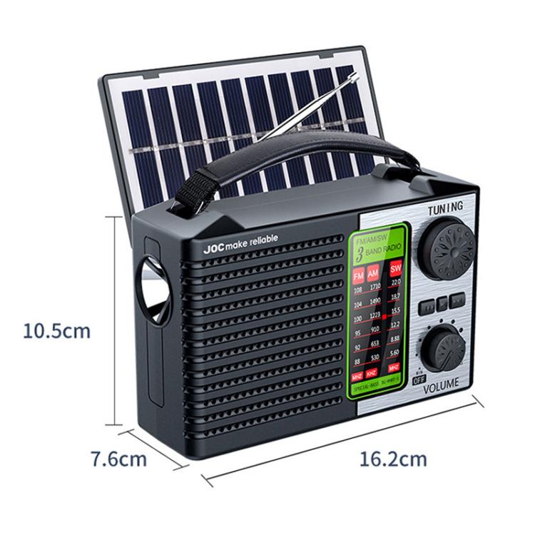 JOC TG-099BT-S Full-Band Solar Radio With Flashlight Portable Bluetooth Radio, JOC TG-099BT-S – Bluetooth