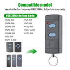 For HORMANN HSE2 / HSE4 868MHZ Copy Garage Door Wireless Remote Control, 2-Button 868MHZ – Durable Build, Easy to Use