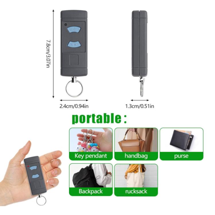 For HORMANN HSE2 / HSE4 868MHZ Copy Garage Door Wireless Remote Control, 2-Button 868MHZ – Durable Build, Easy to Use