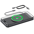 For Apple / Huawei / Xiaomi Qi Standard Car Magnetic Wireless Charging Anti-Slip Mat With Indicator Light, USB, Type-C USB