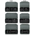 Modular Multi-Purpose Camera Insert Bag Eco-Friendly Protective Case for Mirrorless/DSLR Cameras and Lenses, M Gray, L Gray, M Black, L Black