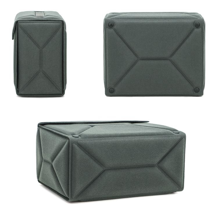 Modular Multi-Purpose Camera Insert Bag Eco-Friendly Protective Case for Mirrorless/DSLR Cameras and Lenses, M Gray, L Gray, M Black, L Black