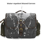 Waxed Canvas Camera Messenger Bag with Adjustable Dividers for DSLR Photography and Travel, L Dusty Yellow, L Army Green, S Army Green, S Dusty Yellow, S Deep Gray