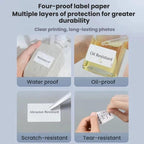 For NIIMBOT K3/K3W Thermal Label Paper, T50x30mm-900pcs, T25x15mm/3L-4800pcs, T30x15mm/2L-3320pcs, T40x30mm-900pcs, T40x60mm/2L-1000pcs, T60x40mm-690pcs