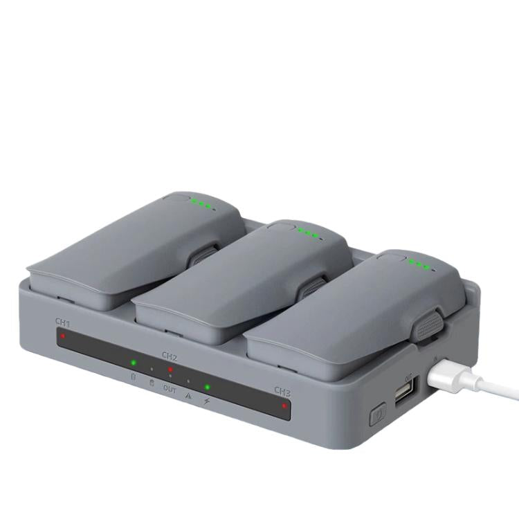 For DJI Neo 2 YX Triple Battery Charger Hub with PD 65W Fast Charging 3-Channel Power Management, 3-channel 3-channel