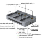 For DJI Neo 2 YX Triple Battery Charger Hub with PD 65W Fast Charging 3-Channel Power Management, 3-channel