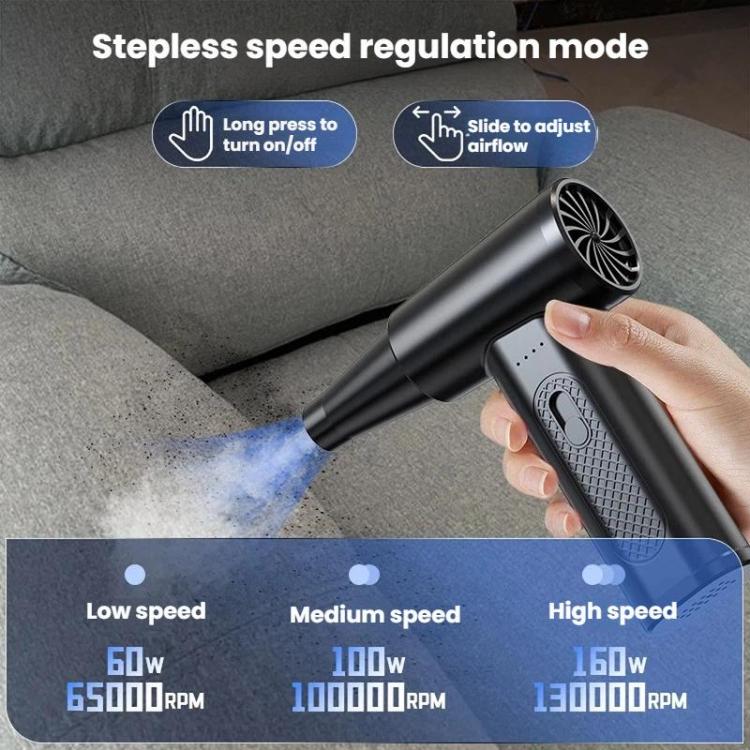 Computer Case Keyboard Dust Blower Car Home Dust Remover Powerful Cordless Mini Fan, 90G, 130G, 180G