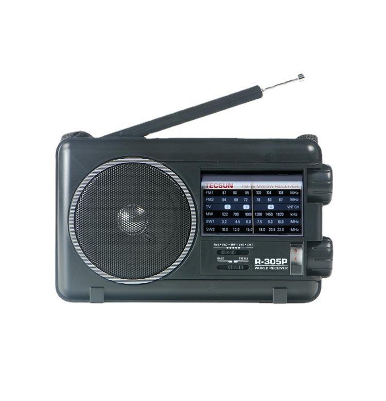 TECSUN R-305P Full-Band Radio Portable Retro Analog Dial DSP Radio, R-305P – Durable Build, Easy to Use R-305P