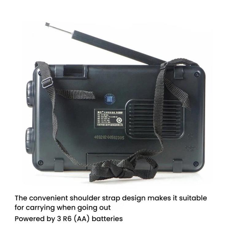 TECSUN R-305P Full-Band Radio Portable Retro Analog Dial DSP Radio, R-305P – Durable Build, Easy to Use