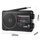 TECSUN R-305P Full-Band Radio Portable Retro Analog Dial DSP Radio, R-305P – Durable Build, Easy to Use