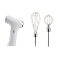 Intelligent 3-Speed Adjustable Electric Egg Whisk Wireless Handheld Cream Mixer For Home – Durable Build, Easy to Use White