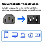 1.5m Pure Copper Power Cable 3 Pin 0.75 Square Computer Monitor Display Cable, 1.5m x 0.75 – Durable Build, Easy to Use