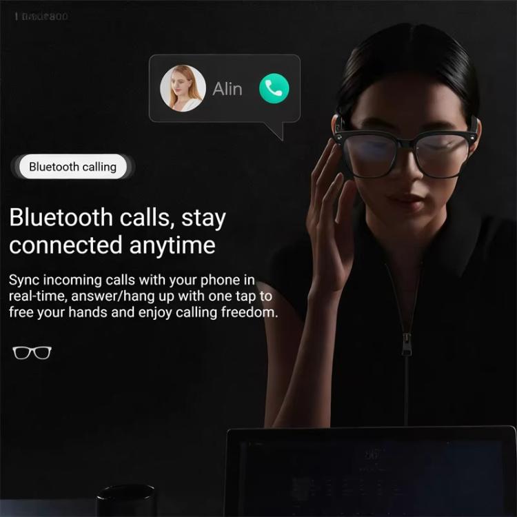 M02S Smart Glasses with 8MP HD Camera, 1080P Video, AI Voice Assistant, Recording, Translation, Transparent, Sunglasses, Photochromic, Transparent+Sunglasses, Transparent+Photochromic