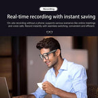 M02S Smart Glasses with 8MP HD Camera, 1080P Video, AI Voice Assistant, Recording, Translation, Transparent, Sunglasses, Photochromic, Transparent+Sunglasses, Transparent+Photochromic