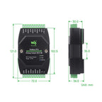 Waveshare Industrial 8-Ch Analog Output Module 12-Bit DA Conversion, Modbus RTU Analog Output 8CH, Modbus RTU Analog Output 8CH (B)