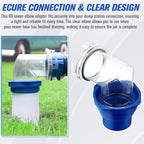 RV Sewage Drain Pipe 90-degree Flexible Hose Adapter
