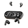 MD35 2pairs In-Ear Digital Display Noise Reduction Earphone Wireless Bluetooth Sleep Earbuds Black