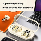 MD35 2pairs In-Ear Digital Display Noise Reduction Earphone Wireless Bluetooth Sleep Earbuds