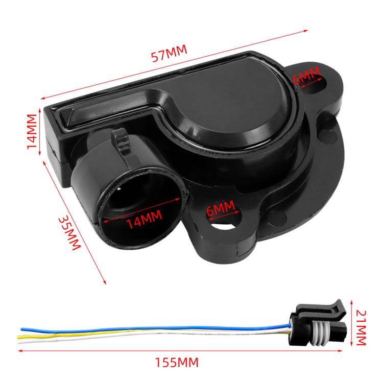 17087400 Throttle Position Sensor With Tail Wire For Buick / GMC / Chevrolet, For Buick / GMC / Chevrolet
