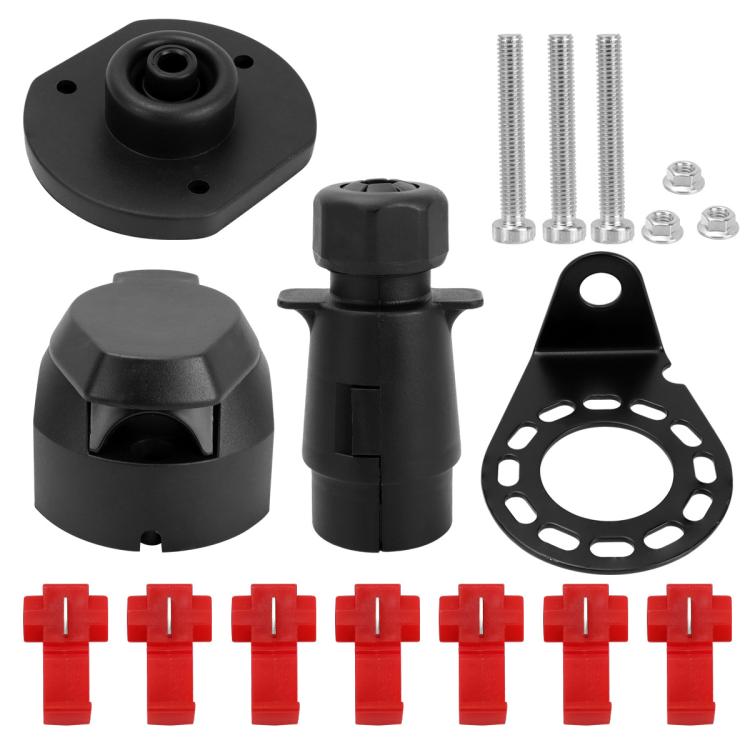 7-pin Automotive Connector Copper Pin Connector Kit – Durable Build, Easy to Use Red