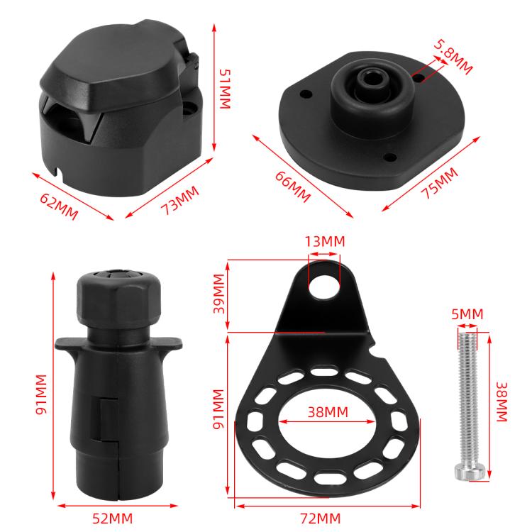 7-pin Automotive Connector Copper Pin Connector Kit – Durable Build, Easy to Use