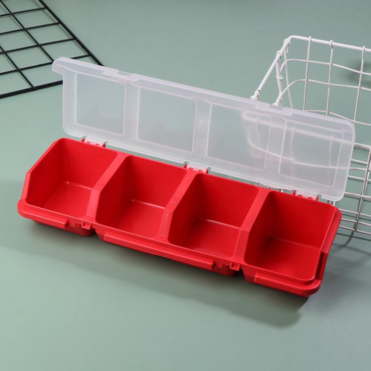 Screw Parts Classification Storage Box Oblique Opening Miscellaneous Box For Hardware Accessories – Durable Build, Easy to Use Red