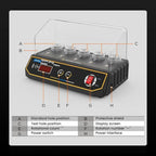 AUTOOL Automotive Engine High-Pressure Five-Hole Spark Plug Tester, US Plug, EU Plug