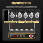 AUTOOL Automotive Engine High-Pressure Five-Hole Spark Plug Tester, US Plug, EU Plug