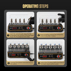 AUTOOL Automotive Engine High-Pressure Five-Hole Spark Plug Tester, US Plug, EU Plug