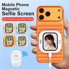X3 Wired Smartphone Selfie Mirror Magnetic Rear Mounted Selfie Display, X3 Wired