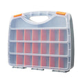 Hardware Tool Storage Box With Handle Adjustable Compartment Miscellaneous Box, Orange Orange
