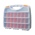 Hardware Tool Storage Box With Handle Adjustable Compartment Miscellaneous Box, Orange Orange