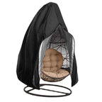 Outdoor Hanging Egg Chair Cover With Zipper 210D Oxford Fabric Dust Protection For Egg Swing, 115x190cm Black, 200x230cm Black, 115x190cm Green, 200x230cm Green 115x190cm Black