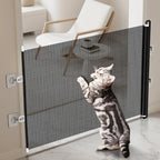 Anti-Jump Retractable Pet Gate Pet Barrier Anti-Escape Door Panel For Cats, 40 x 125cm, 45 x 125cm, 50 x 125cm, 58 x 125cm, 68 x125cm, 75 x 140cm, 85 x 140cm