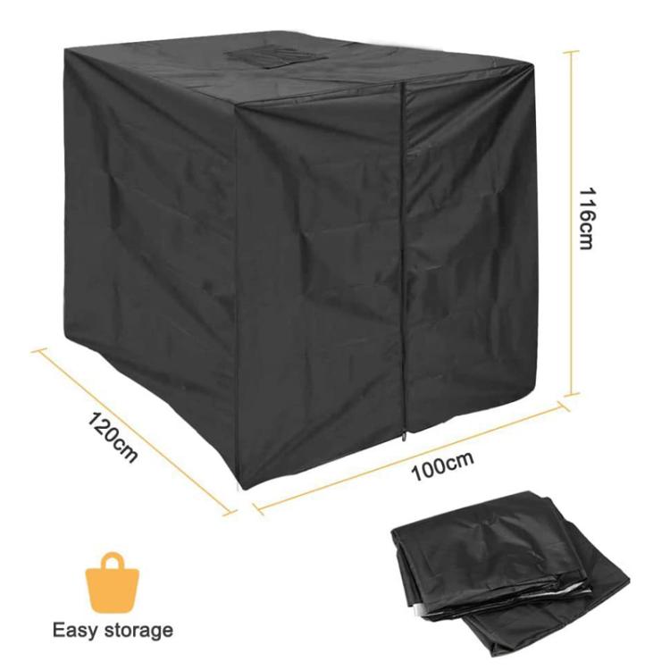 210D Oxford Fabric IBC Tote Cover for 1000L Tank Waterproof, Dustproof & Thermal Insulation Cover with Zipper and Buckles