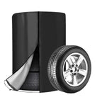 Universal Dust Proof Tire Shield Protective Tarp for Vehicle's 4 Tires Waterproof 420D Oxford Fabric, D65xH90cm, D73xH110cm, D85xH120cm D65xH90cm