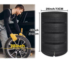 Universal Dust Proof Tire Shield Protective Tarp for Vehicle's 4 Tires Waterproof 420D Oxford Fabric, D65xH90cm, D73xH110cm, D85xH120cm