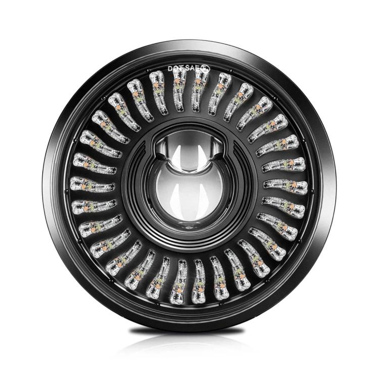 5.75-Inch High-Power Motorcycle Headlight With Flowing Light And Cut-Line Halo, R26 R26