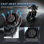 5.75-Inch High-Power Motorcycle Headlight With Flowing Light And Cut-Line Halo, R26