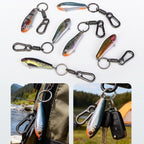 Fish-shaped Key Chain Keyring Alloy Lure Style Keyring, No. 1, No. 2, No. 3, No. 4, No. 5, No. 6 – Durable Build, Easy to Use