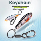 Fish-shaped Key Chain Keyring Alloy Lure Style Keyring, No. 1, No. 2, No. 3, No. 4, No. 5, No. 6 – Durable Build, Easy to Use