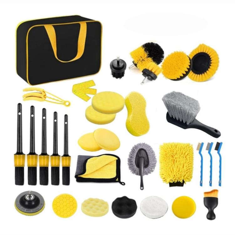 Car Cleaning Kit Car Wash Supplies Including Towel Sponge Brush, 32pcs / Set – Durable Build, Easy to Use 32pcs Set
