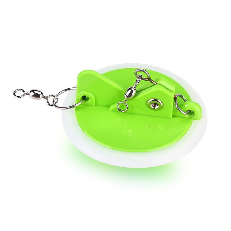 Trolling Disc ABS Luminous Connector Fishing Gear Boat Fishing Saltwater Fishing Accessories, Small Green, Small Orange, Small Dark Blue, Large Green, Large Orange, Large Dark Blue Small Green