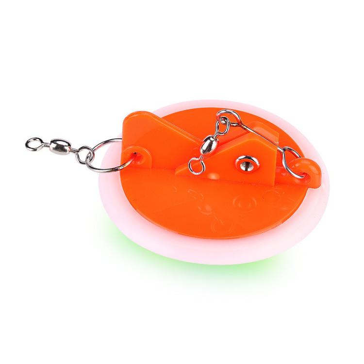Trolling Disc ABS Luminous Connector Fishing Gear Boat Fishing Saltwater Fishing Accessories, Small Green, Small Orange, Small Dark Blue, Large Green, Large Orange, Large Dark Blue – Durable Build, Easy to Use Small Orange