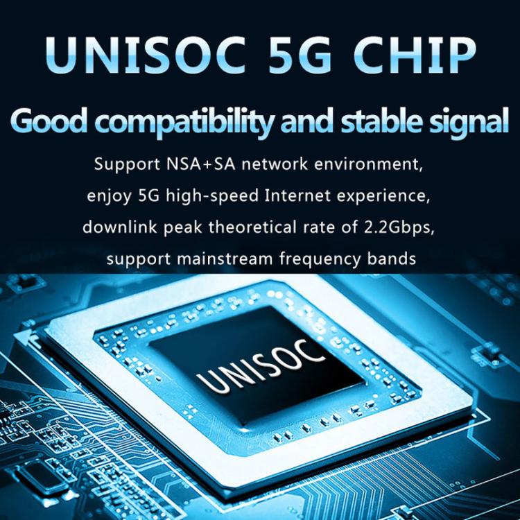 5G CPE Wi-Fi 6 Wireless SIM Card Router Dual-Mode NSA/SA High-Speed Gigabit Single-Port LTE Router, EU Plug – Card Slot