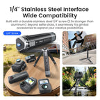 aMagisn Metal Extendable Tripod Stand for Sports Cameras, Mirrorless Cameras & Smartphones, AM38